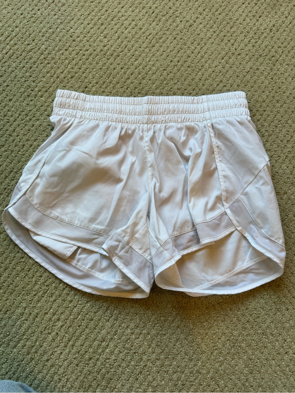 Athleta White Layered Athletic Shorts - Women's